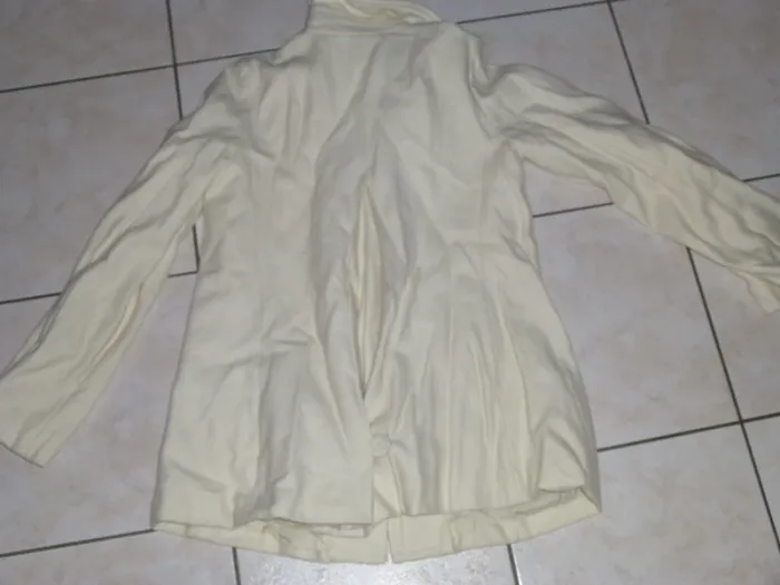 veste mi longue ecru mango mng taille XS = 34 / 36 - photo numéro 4