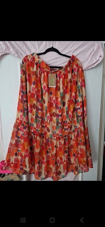 Jupe fluide colorée Promod – T. 46 – Neuve avec étiquette