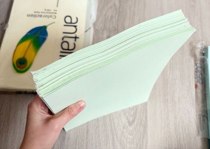 Lot feuilles couleurs - photo numéro 3
