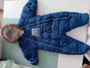 Combipilote chaude doublée beige bébé mixte taille 6 - 12 mois