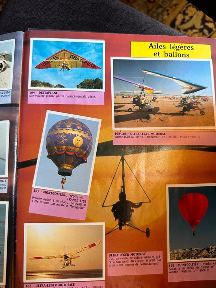 Album Panini complet ancien vintage Les avions hélicoptères fusées aviation histoire stickers - photo numéro 10