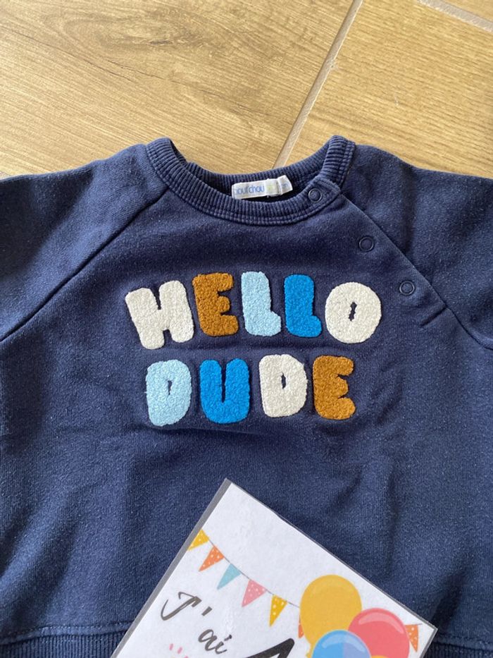 Pull Hello Dude Bout’chou 12 mois - photo numéro 2