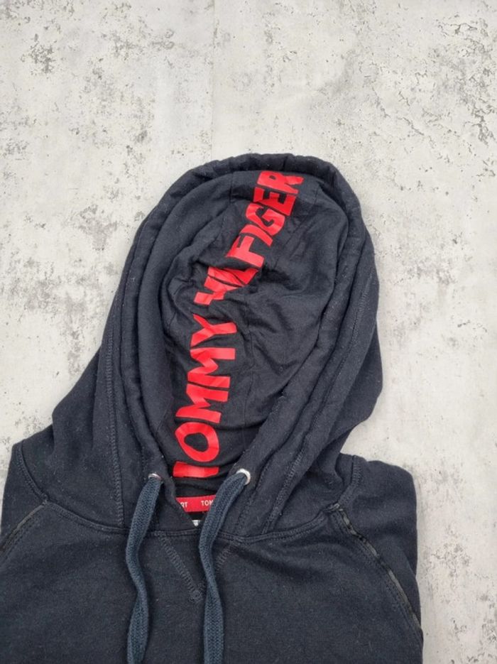 Sweat capuche noir Tommy Hilfiger XL Femme (mesures en photos) - photo numéro 6