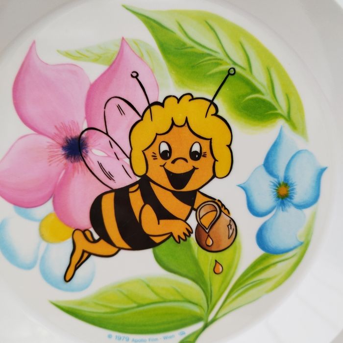 Assiette maya l'abeille vintage collector - photo numéro 2