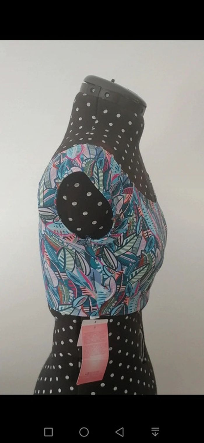 Haut de maillot de bain / croc top bleu / turquoise Taille 38 - photo numéro 5