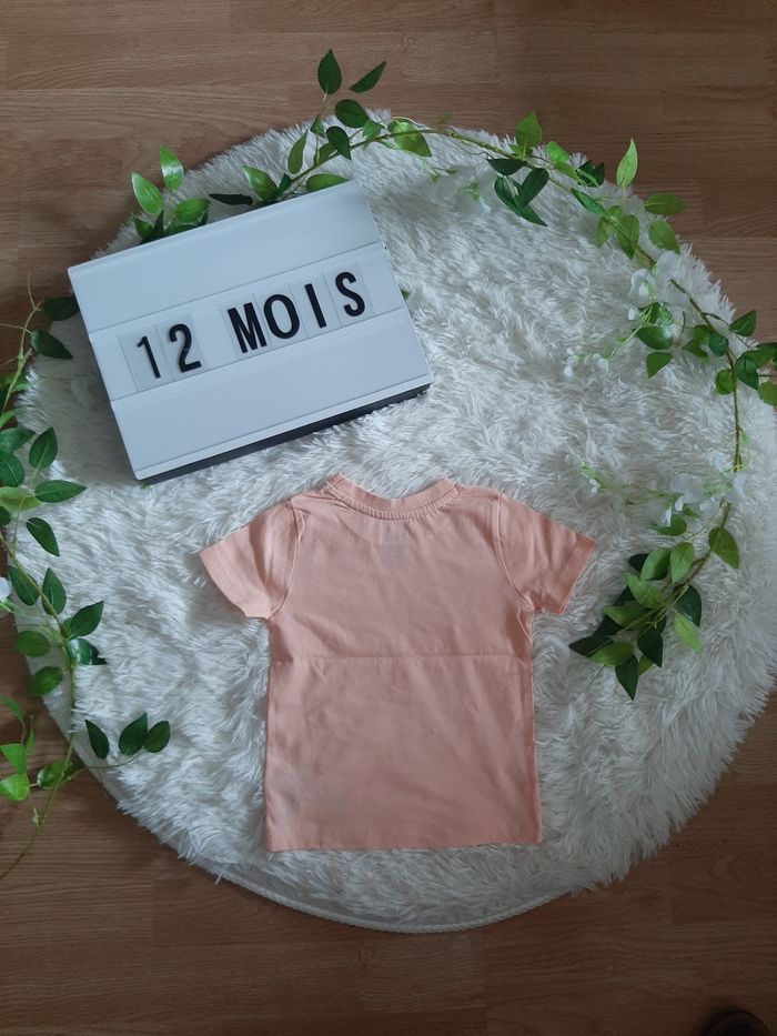 Tee-shirt Mickey corail neuf - photo numéro 2