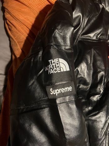 Blouson North Face&supreme officiel cuir souple édition limitée très  rare