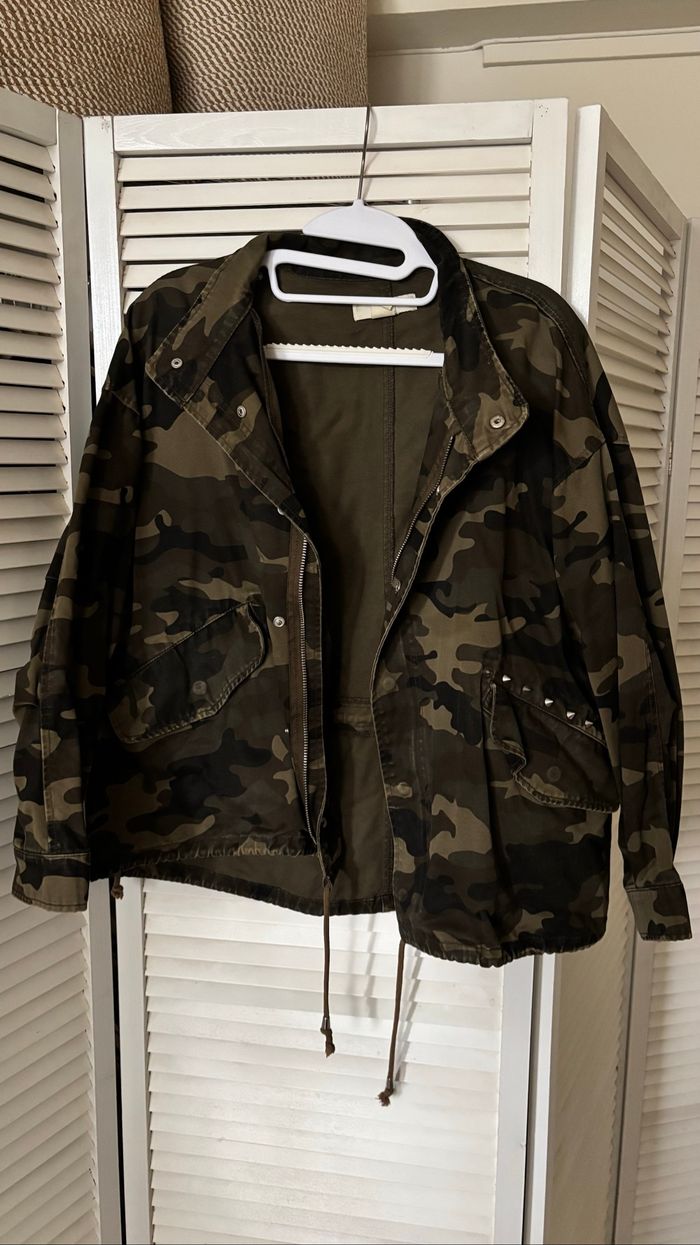 Veste oversize camouflage