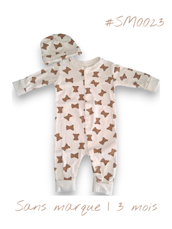 Pyjama Coton + Bonnet - SM0023