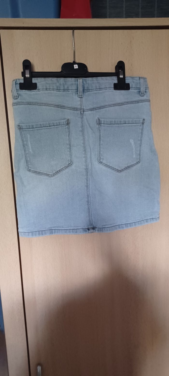 Très jolie jupe jeans fille T 10 ans - photo numéro 7