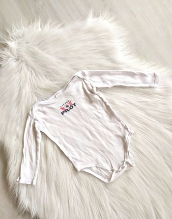 Body bébé garçon manches longues Little Pilot 18 mois