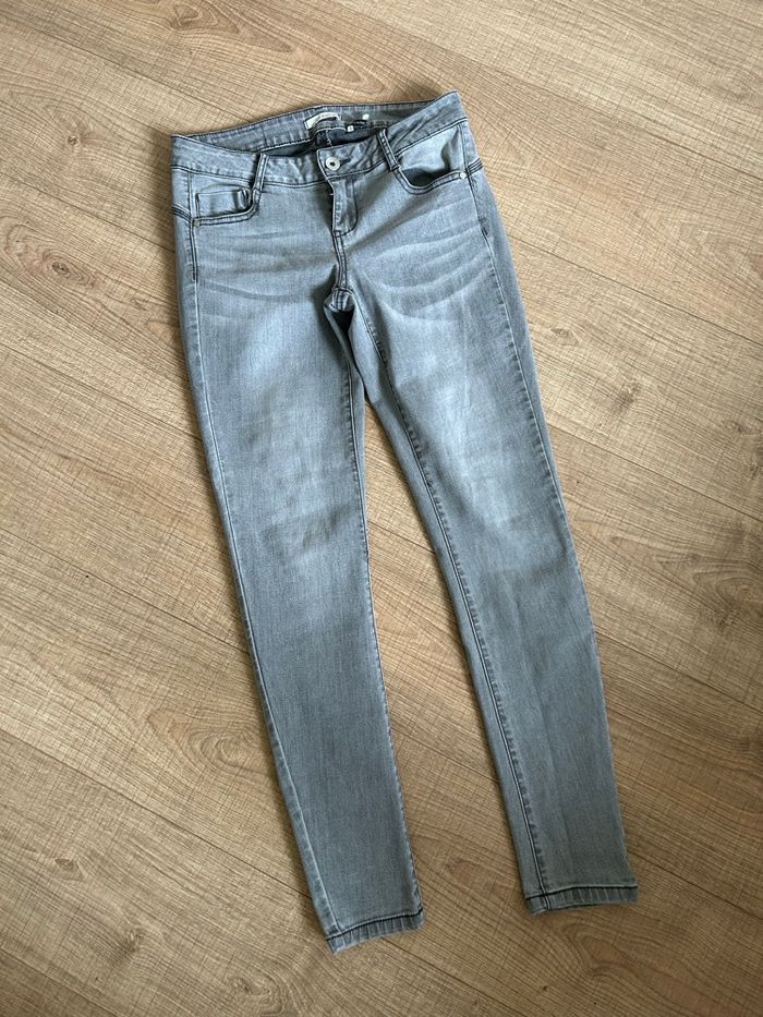 Jean skinny gris LPB Woman taille 36 excellent état - photo numéro 7