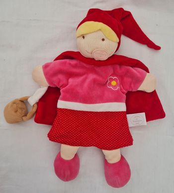 Doudou et compagnie marionnette conte - Le petit chaperon rouge et son panier
