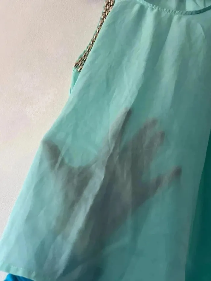 Débardeur turquoise - Taille 38 - photo numéro 4