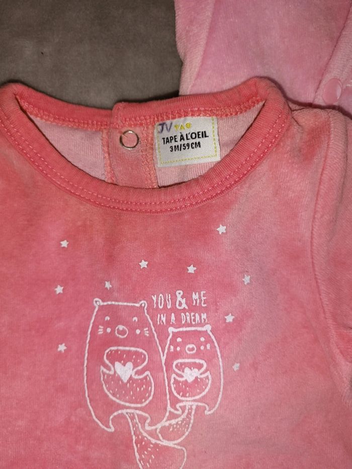 Lot pyjama chaud 3 mois fille - photo numéro 5