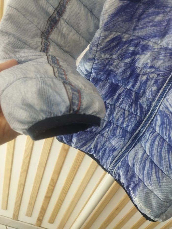 Doudoune Desigual 9/10ans bleue chat - photo numéro 6