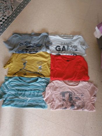 Lot de 6 hauts manches courtes dont un débardeur très bon état