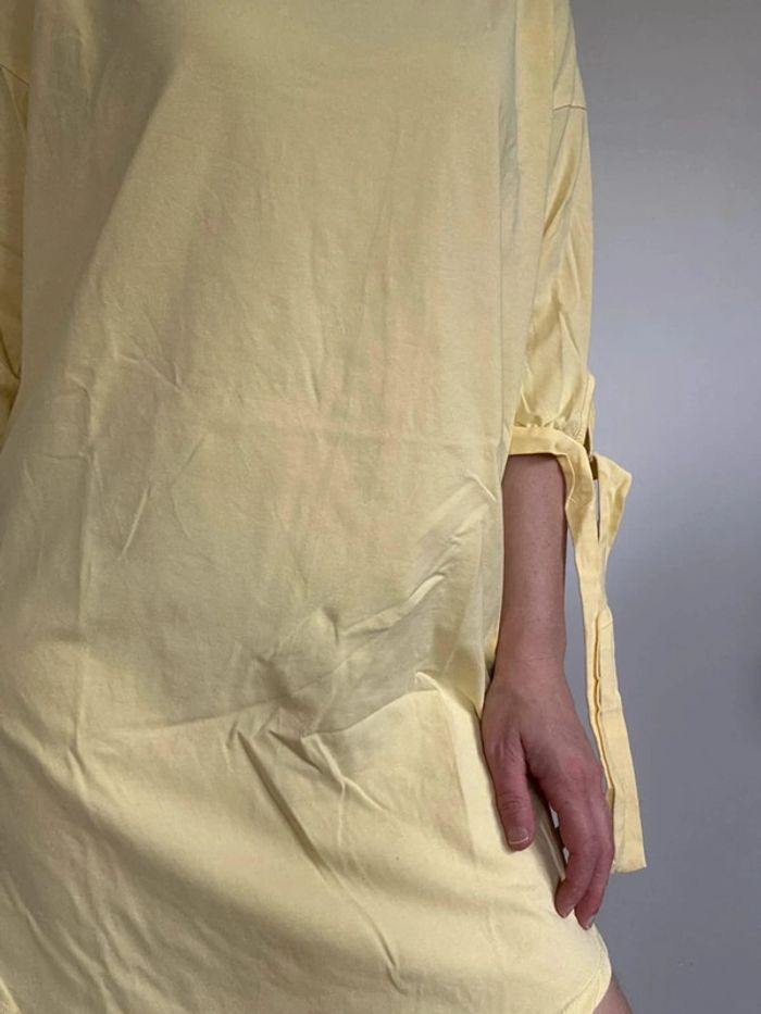 Robe tee-shirt jaune – Taille 38 – Très bon état - photo numéro 9
