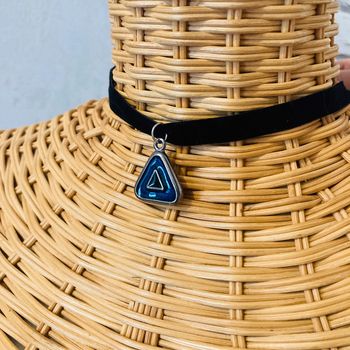 Collier ras de cou | noir 🌿