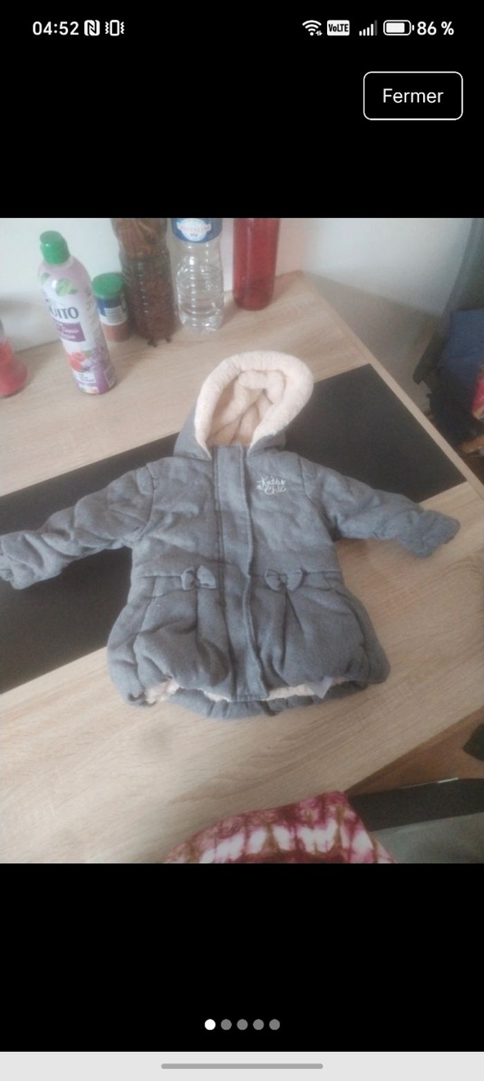 Manteau chaud fille