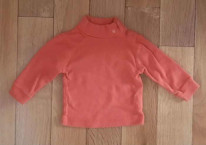 Sous pull orange 3 mois