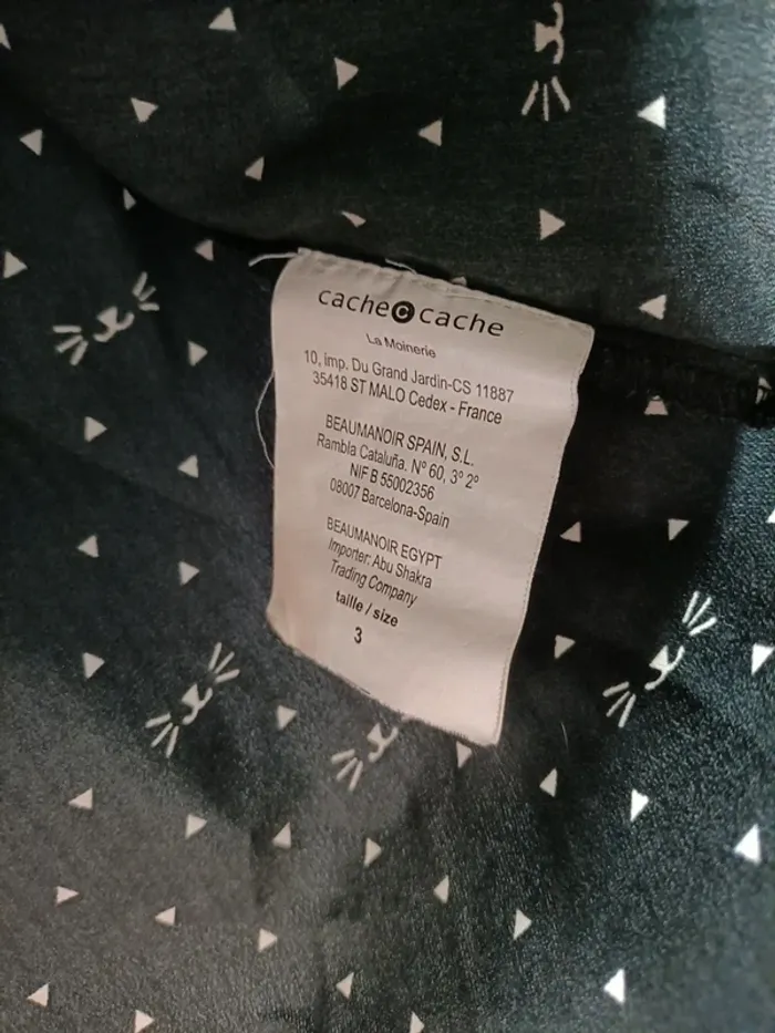 Chemise motifs chat - photo numéro 3