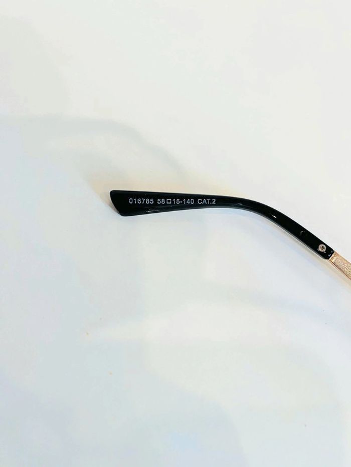 Lunette de soleil mixte dorée verres bleus dégradés uvprotection taille moyenne - photo numéro 8