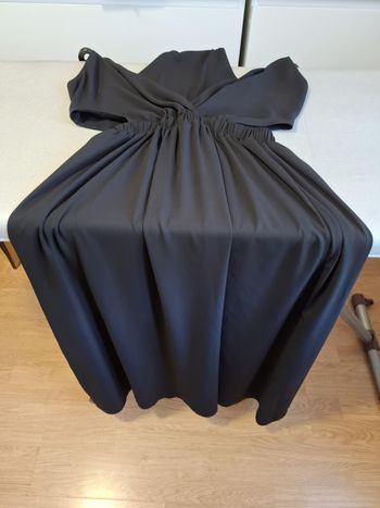 Superbe robe longue été/soirée Etam 36 noire doublée excellent état