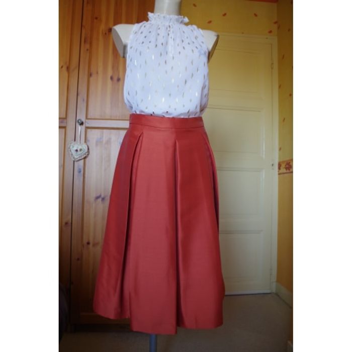 Sisley - Jupe patineuse plissé Taille 42 - photo numéro 2