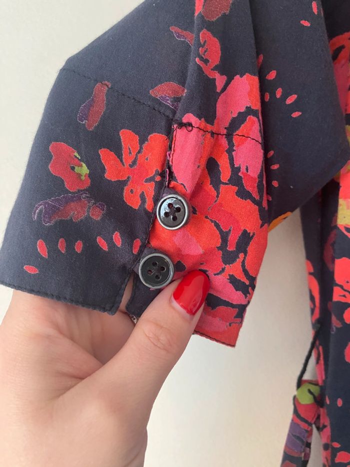 Robe fiancée du Mékong noir et rose - photo numéro 3