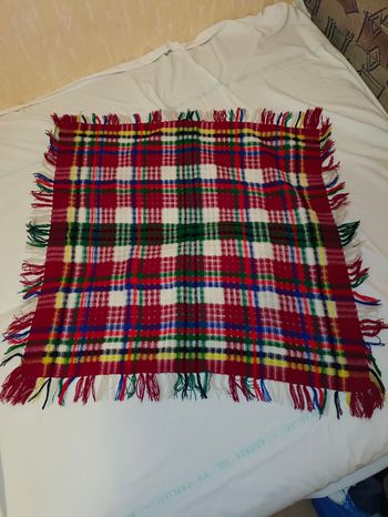 Carré femme en laine, vintage URSS