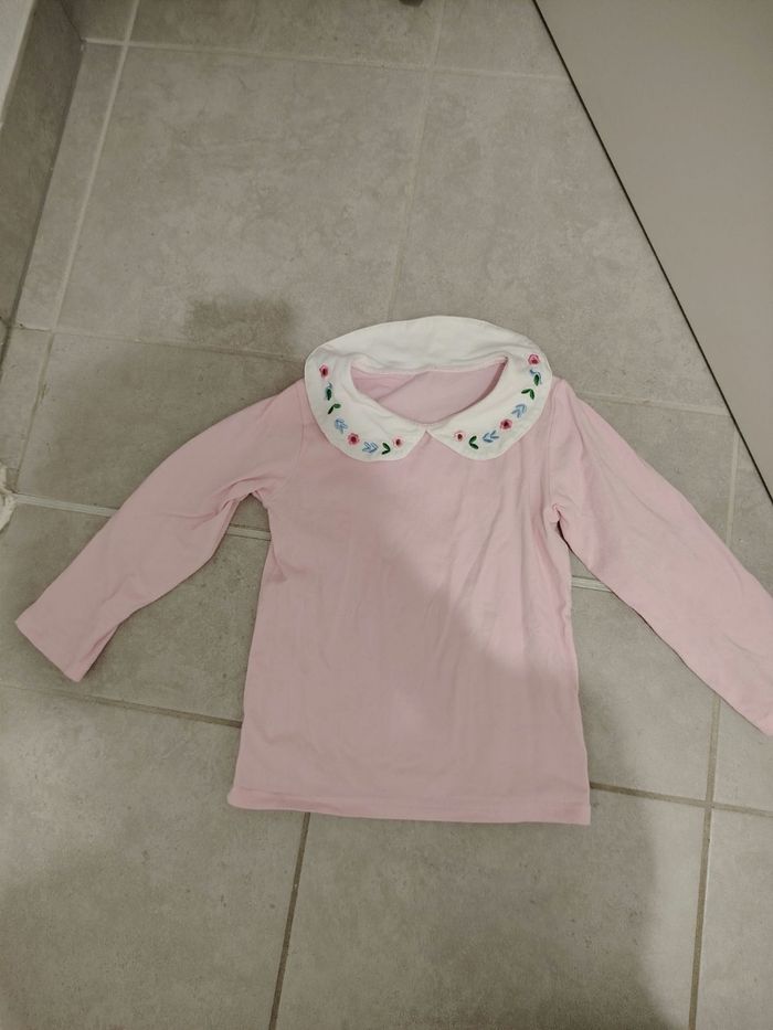 Sous-pull cols fleuris