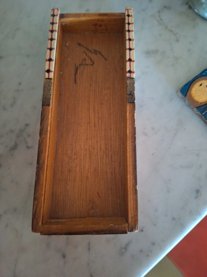 Plumier en bois vintage - photo numéro 9