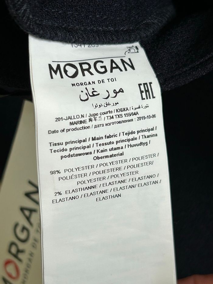 Jupe bleue marine neuve Morgan taille 34 (valeur 55€) - photo numéro 10