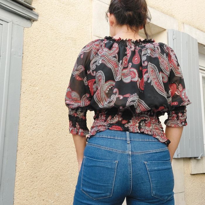 Magnifique blouse Vintage taille M - photo numéro 3