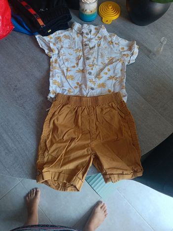 Ensemble ete 24 mois chemise legere short leger