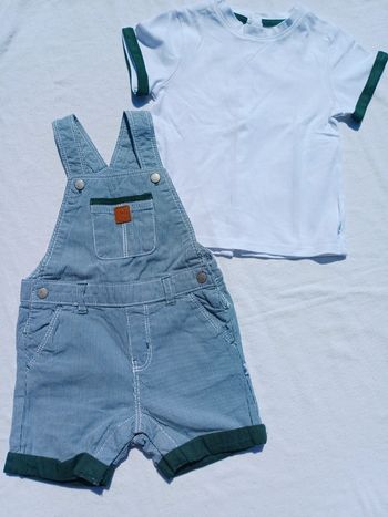 Ensemble salopette Obaïbi taille 9 mois