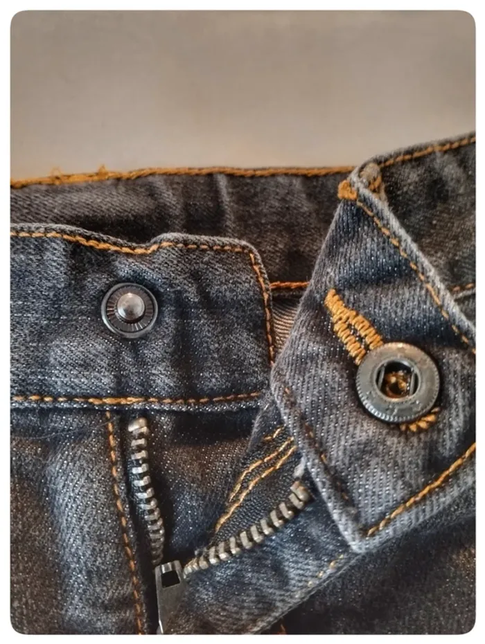 Jean gris foncé (presque noir) taille ajustable - Tex (3-4 ans) - photo numéro 3