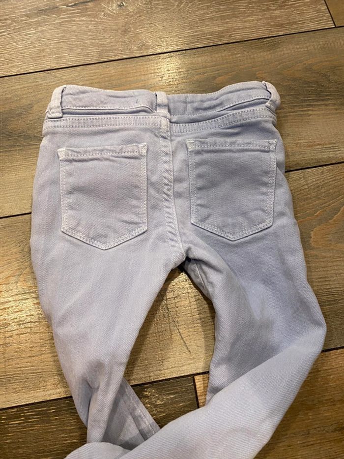 Jeans fille Zara girls 4 ans bleu clair - photo numéro 2