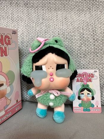 Cry baby Crying again What a frog plush pendant