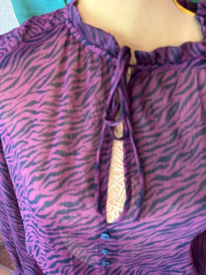 Zara Robe léopard Xs - photo numéro 3
