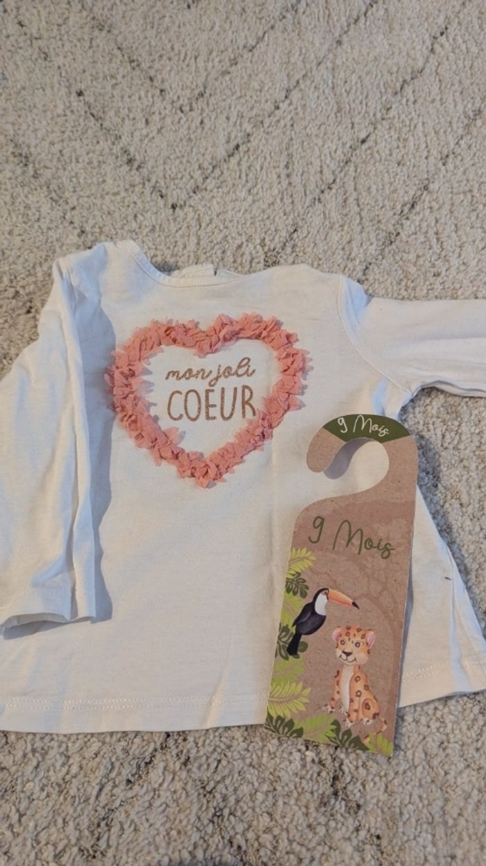 T-shirt cœur Tape à l'oeil