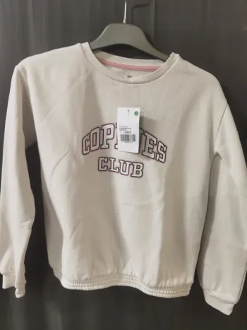 278729 pull blanc fille 12 ans gemo