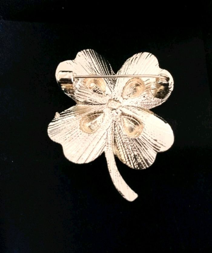 Bijoux broche Porte Bonheur trèfle Clover 🍀 - photo numéro 3