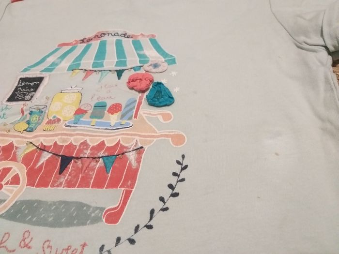 2 t shirt corail Tape à l'oeil et bleu ciel Sergent-major  8 ans - photo numéro 4