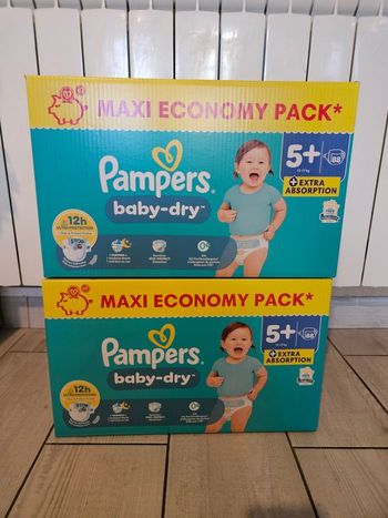 Pampers baby dry taille 5+