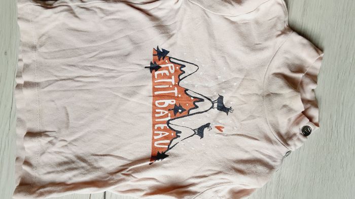 Vêtement fille tee-shirt manches longues Petit Bateau rose 3 ans - photo numéro 3