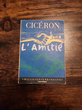 Livre : Cicéron : L'amitié