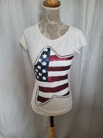 Tee shirt drapeau étoilé américain