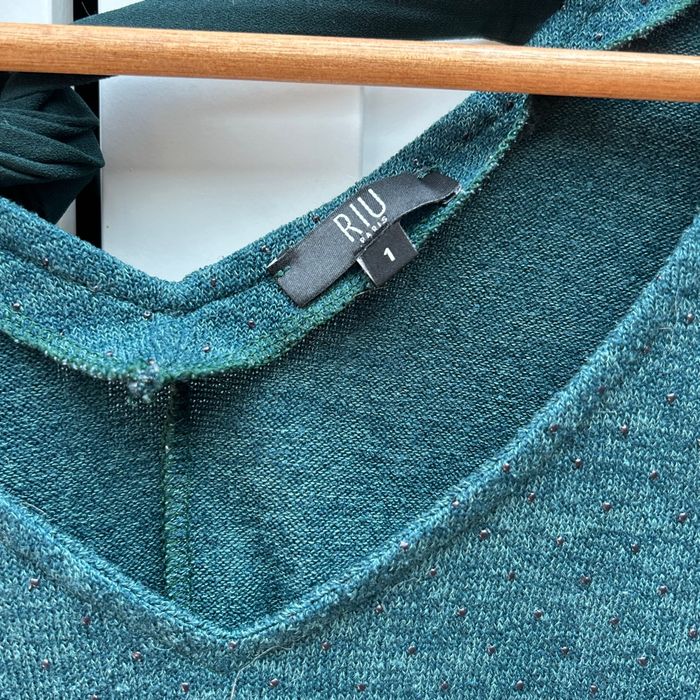 Pull léger vert - photo numéro 2